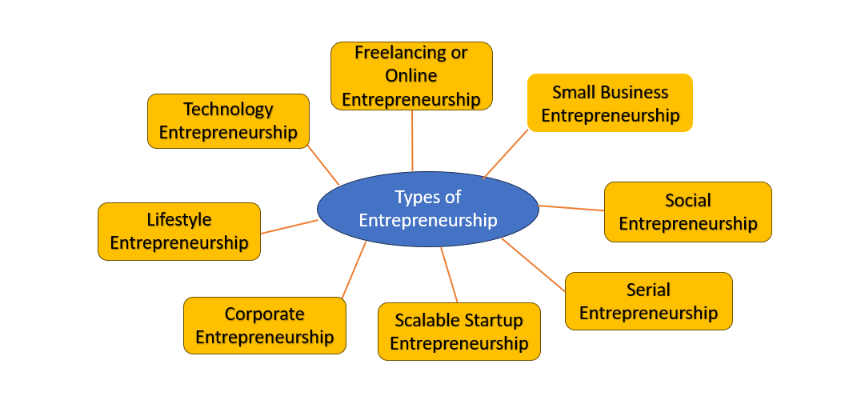 various types of entrepreneurship