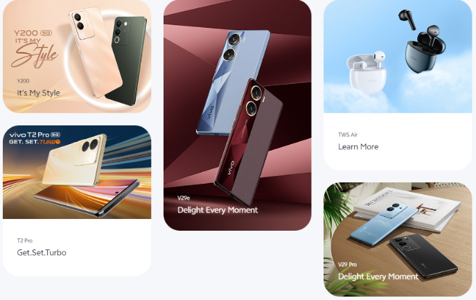 vivo's latest smartphones and ear buds in India